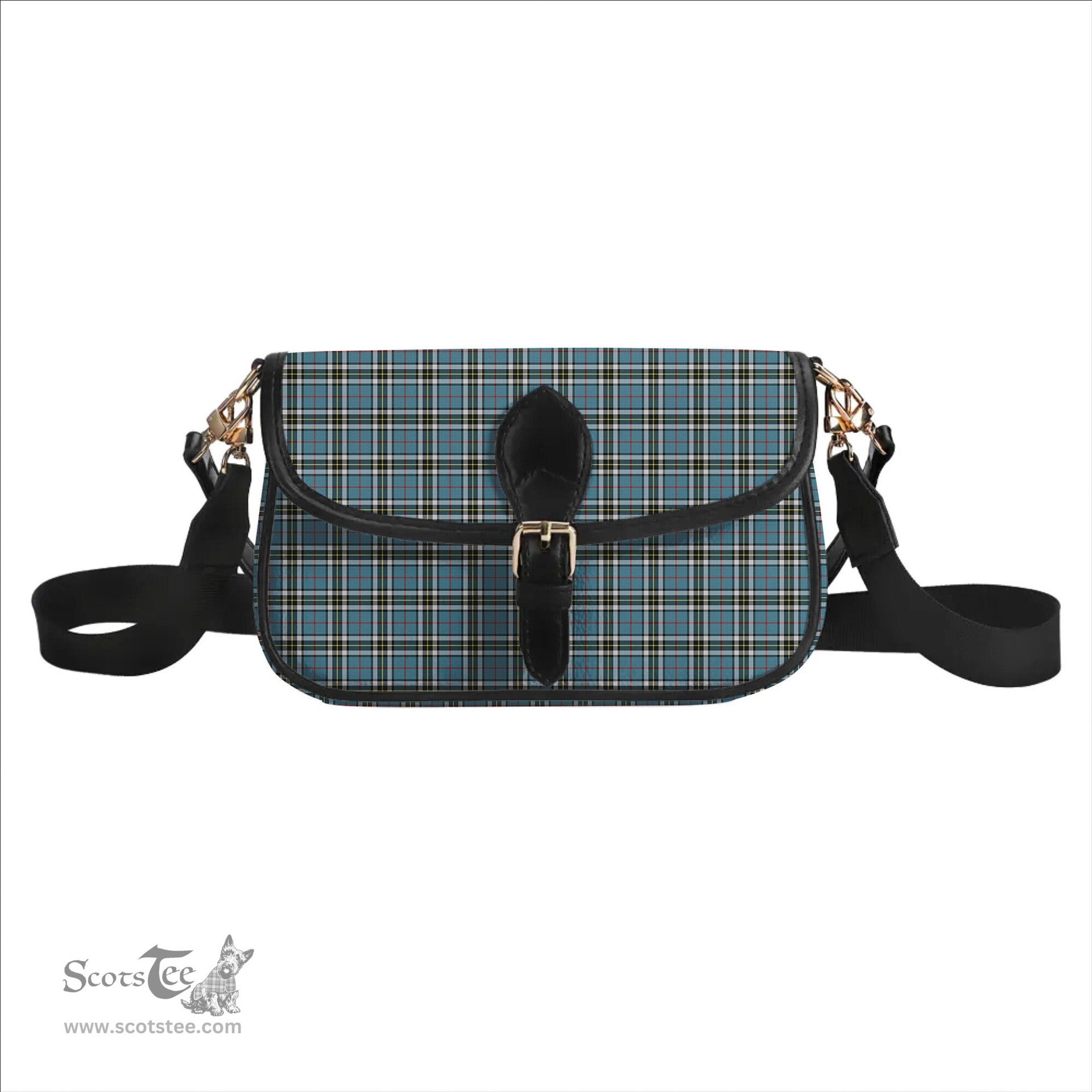 ScotsTee Shop Scottish Thomson Dress TS1383 Tartan Women's Chain Crossbody Bag Square Bag