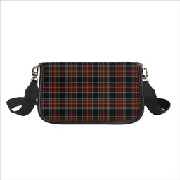 ScotsTee Shop Scottish Stewart Black Tartan Women's Chain Crossbody Bag Square Bag