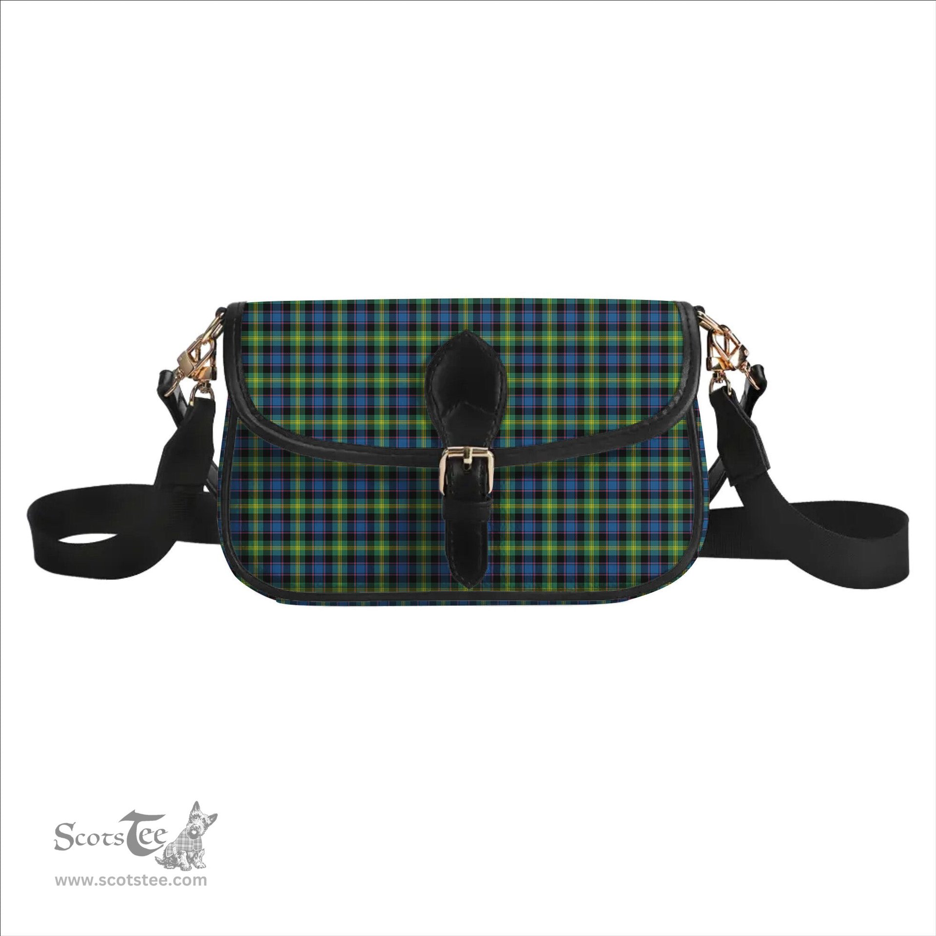 ScotsTee Shop Scottish Watson Ancient Tartan Women's Chain Crossbody Bag Square Bag