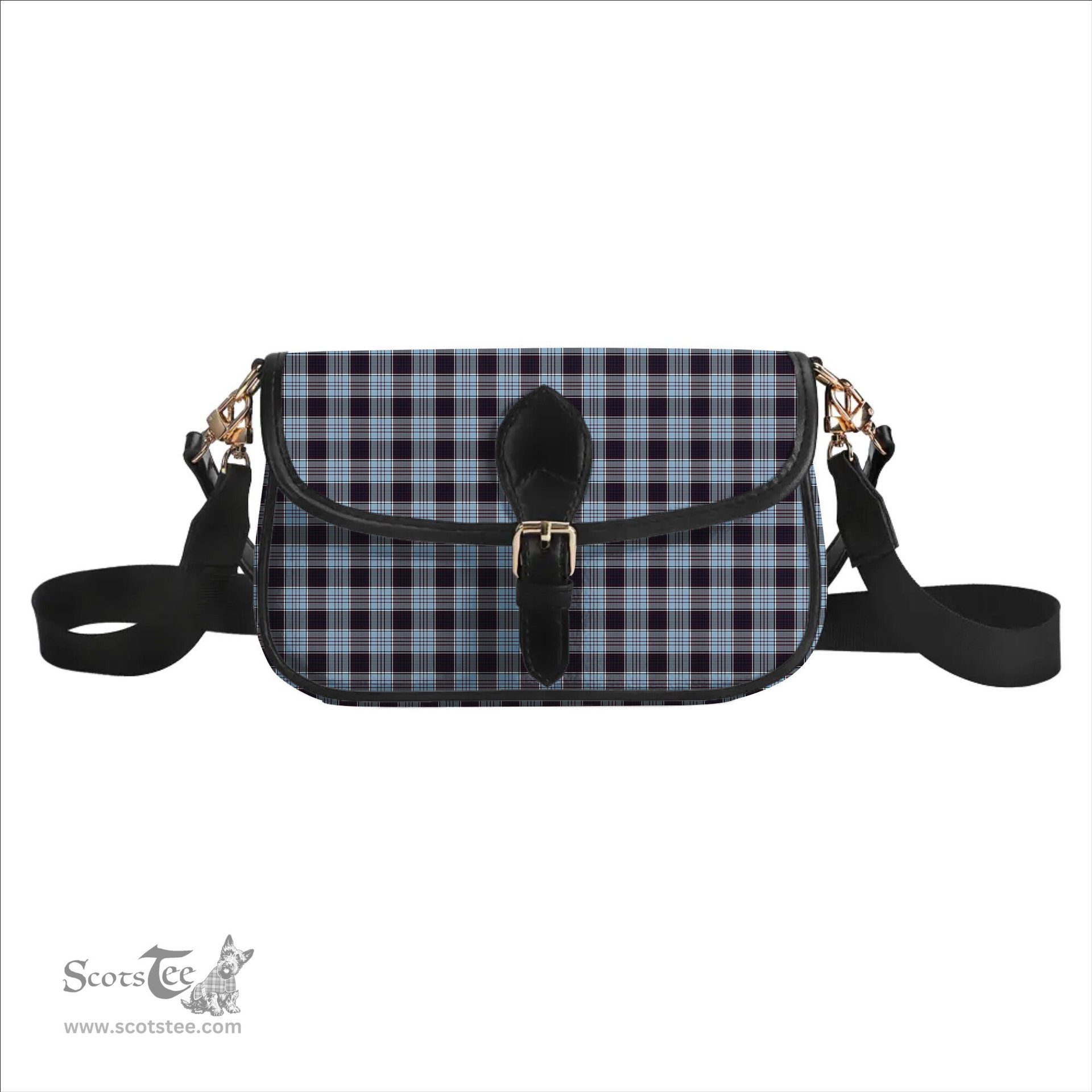 ScotsTee Shop Scottish Royal Canadian Air Force Tartan Women's Chain Crossbody Bag Square Bag
