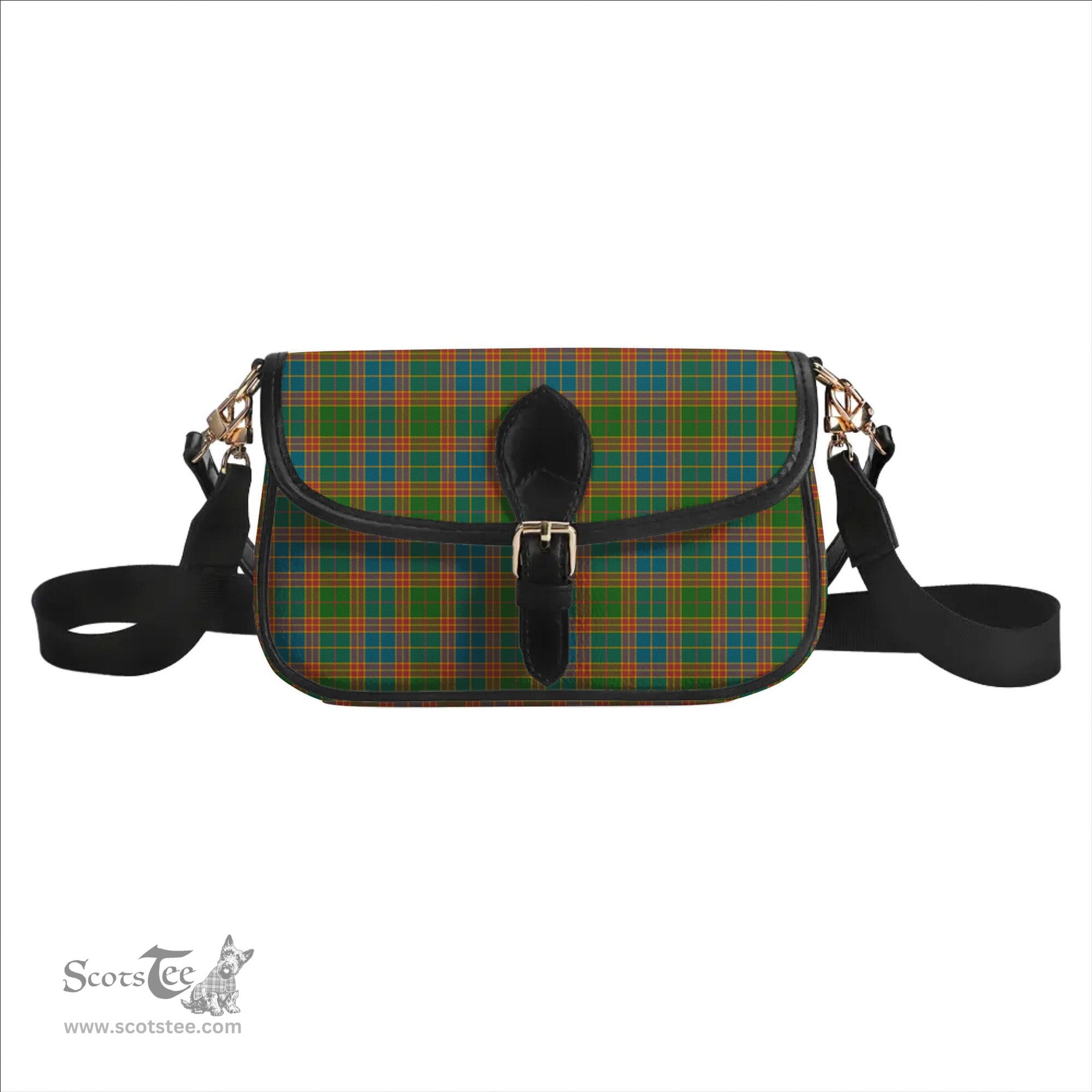 ScotsTee Shop Scottish Stevenson Old Ancient Tartan Women's Chain Crossbody Bag Square Bag