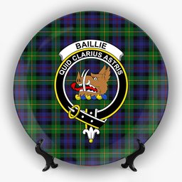 ScotsTee Shop Scottish Baillie (Fencibles) Crest Tartan Ceramic Plate