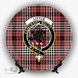ScotsTee Shop Scottish Little of Morton Rigg Ancient Crest Tartan Ceramic Plate