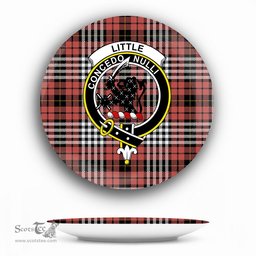 ScotsTee Shop Scottish Little of Morton Rigg Ancient Crest Tartan Ceramic Plate