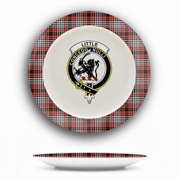 ScotsTee Shop Scottish Little of Morton Rigg Ancient Crest Tartan Ceramic Plate