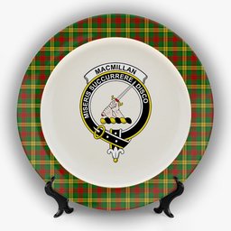 ScotsTee Shop Scottish MacMillan Society of Glasgow Crest Tartan Ceramic Plate