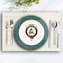ScotsTee Shop Scottish MacNeill Of Barra Ancient Crest Tartan Ceramic Plate