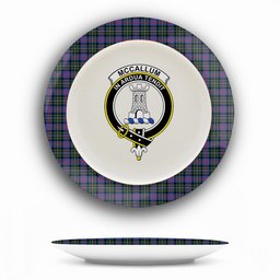 ScotsTee Shop Scottish McCallum of Berwick Modern Crest Tartan Ceramic Plate