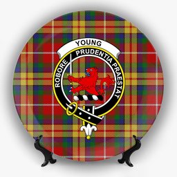 ScotsTee Shop Scottish Young Presidents Organisation Dress Crest Tartan Ceramic Plate