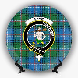 ScotsTee Shop Scottish Shaw of Carolina Ancient Crest Tartan Ceramic Plate