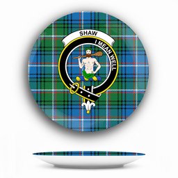 ScotsTee Shop Scottish Shaw of Carolina Ancient Crest Tartan Ceramic Plate