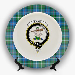ScotsTee Shop Scottish Shaw of Carolina Ancient Crest Tartan Ceramic Plate