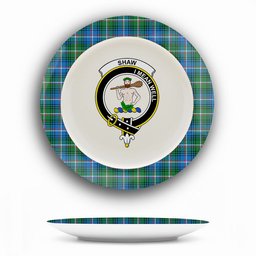 ScotsTee Shop Scottish Shaw of Carolina Ancient Crest Tartan Ceramic Plate