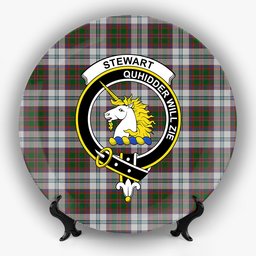 ScotsTee Shop Scottish Stewart of Appin Dress 1 Crest Tartan Ceramic Plate