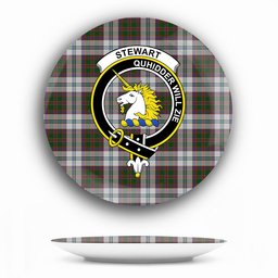 ScotsTee Shop Scottish Stewart of Appin Dress 1 Crest Tartan Ceramic Plate