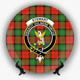 ScotsTee Shop Scottish Stewart of Atholl Ancient Crest Tartan Ceramic Plate