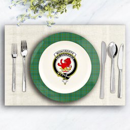 ScotsTee Shop Scottish Moncreiffe of Atholl Ancient Crest Tartan Ceramic Plate