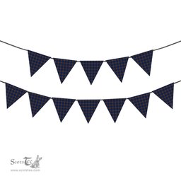 ScotsTee Shop Scottish Agnew Modern Tartan Triangle Flags Tartan Bunting, Pennants (12pcs)