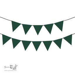 ScotsTee Shop Scottish Blair Ancient Tartan Triangle Flags Tartan Bunting, Pennants (12pcs)