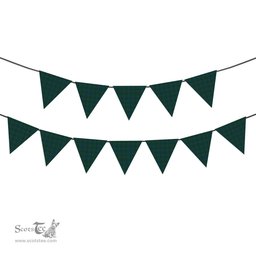 ScotsTee Shop Scottish Campbell of Argyll 02 Tartan Triangle Flags Tartan Bunting, Pennants (12pcs)
