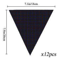 ScotsTee Shop Scottish Christie (2016) Tartan Triangle Flags Tartan Bunting, Pennants (12pcs)