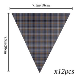 ScotsTee Shop Scottish Carnegie Check Ancient Tartan Triangle Flags Tartan Bunting, Pennants (12pcs)