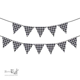ScotsTee Shop Scottish Ferguson Dress Tartan Triangle Flags Tartan Bunting, Pennants (12pcs)