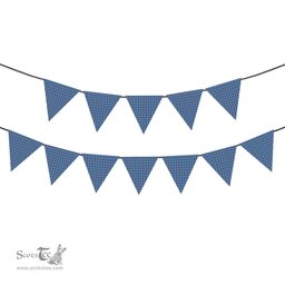ScotsTee Shop Scottish Elliot Ancient Tartan Triangle Flags Tartan Bunting, Pennants (12pcs)