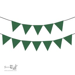 ScotsTee Shop Scottish Foster Hunting Modern Tartan Triangle Flags Tartan Bunting, Pennants (12pcs)