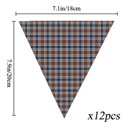 ScotsTee Shop Scottish Gayre Arisaidh Tartan Triangle Flags Tartan Bunting, Pennants (12pcs)
