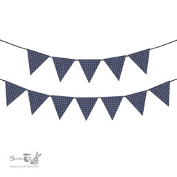 ScotsTee Shop Scottish Earl of St Andrews Dress Tartan Triangle Flags Tartan Bunting, Pennants (12pcs)