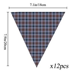 ScotsTee Shop Scottish Gayre Hunting Modern Tartan Triangle Flags Tartan Bunting, Pennants (12pcs)