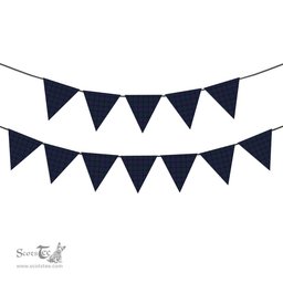 ScotsTee Shop Scottish MacCainsh Tartan Triangle Flags Tartan Bunting, Pennants (12pcs)