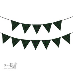 ScotsTee Shop Scottish Wilsons 064 2 Tartan Triangle Flags Tartan Bunting, Pennants (12pcs)