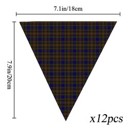 ScotsTee Shop Scottish Highfield Hunting Tartan Triangle Flags Tartan Bunting, Pennants (12pcs)