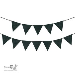 ScotsTee Shop Scottish Stevenson Modern Tartan Triangle Flags Tartan Bunting, Pennants (12pcs)