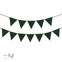ScotsTee Shop Scottish Kennedy 2 Tartan Triangle Flags Tartan Bunting, Pennants (12pcs)