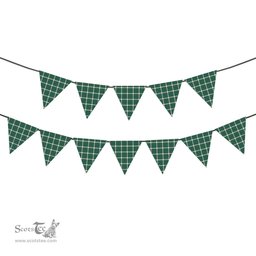 ScotsTee Shop Scottish MacInnes Dress Ancient Tartan Triangle Flags Tartan Bunting, Pennants (12pcs)