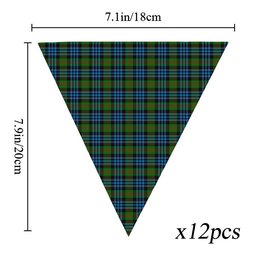 ScotsTee Shop Scottish Newlands Tartan Triangle Flags Tartan Bunting, Pennants (12pcs)