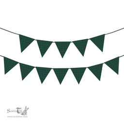ScotsTee Shop Scottish Robertson Hunting Ancient Clan Tartan Triangle Flags Tartan Bunting, Pennants (12pcs)