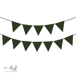 ScotsTee Shop Scottish MacKintosh Hunting Tartan Triangle Flags Tartan Bunting, Pennants (12pcs)