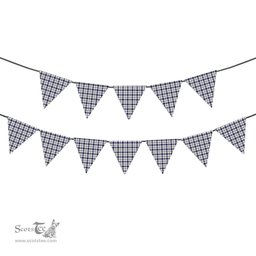 ScotsTee Shop Scottish Hannay SC Tartan Triangle Flags Tartan Bunting, Pennants (12pcs)