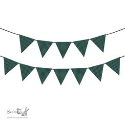 ScotsTee Shop Scottish Reid (Mill City) Ancient Tartan Triangle Flags Tartan Bunting, Pennants (12pcs)