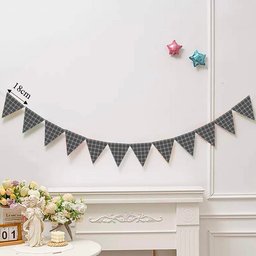 ScotsTee Shop Scottish Scott Abbreviated Tartan Triangle Flags Tartan Bunting, Pennants (12pcs)