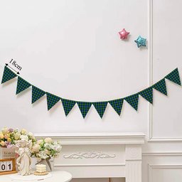 ScotsTee Shop Scottish Maitland SC Tartan Triangle Flags Tartan Bunting, Pennants (12pcs)