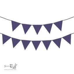 ScotsTee Shop Scottish Yale College, Wrexham Tartan Triangle Flags Tartan Bunting, Pennants (12pcs)