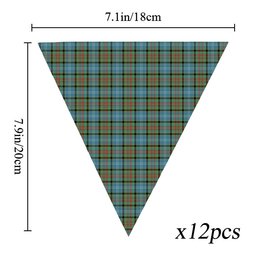 ScotsTee Shop Scottish Walkinshaw Tartan Triangle Flags Tartan Bunting, Pennants (12pcs)