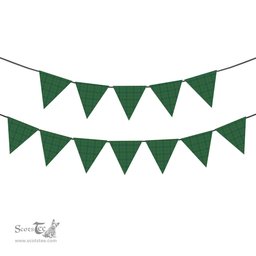 ScotsTee Shop Scottish Moncrieff of Atholl Ancient Tartan Triangle Flags Tartan Bunting, Pennants (12pcs)
