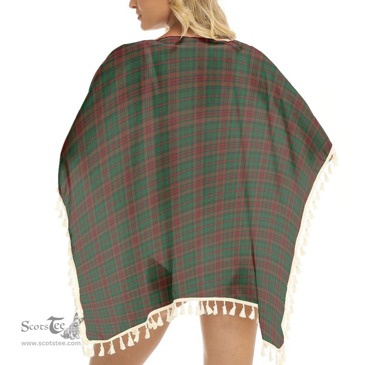 ScotsTee Shop Scottish Anderson Coulson Bonner 1 Tartan Square Fringed Shawl