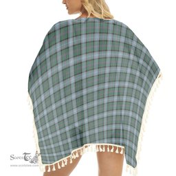 ScotsTee Shop Scottish Alexander of Menstry Hunting Tartan Square Fringed Shawl